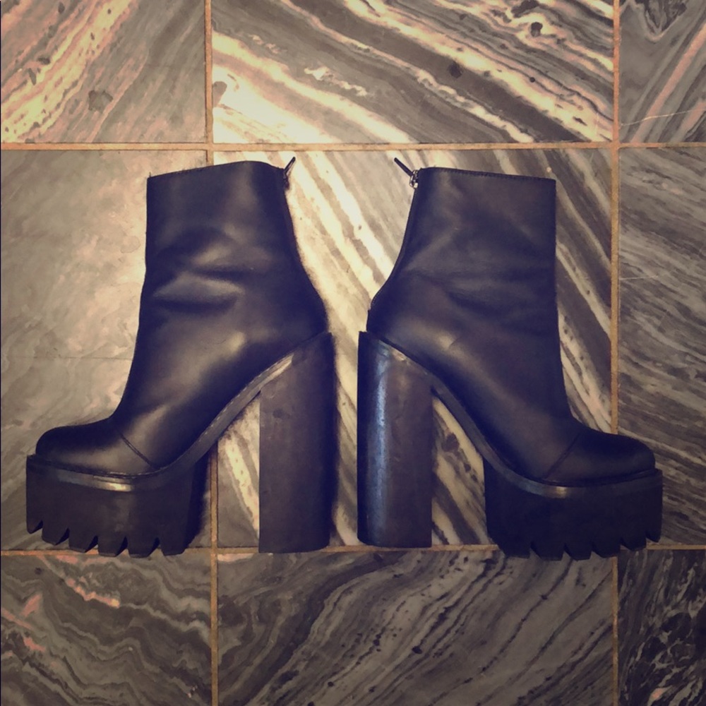 Jeffrey Campbell Platform Ankle Boots